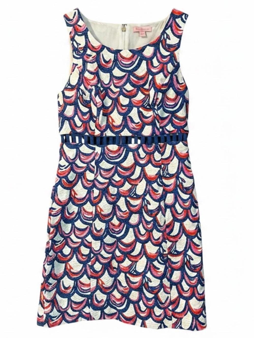 Lilly Pulitzer Iggy Cut-Out Shift Dress - "Guilty" Print - Sz 2